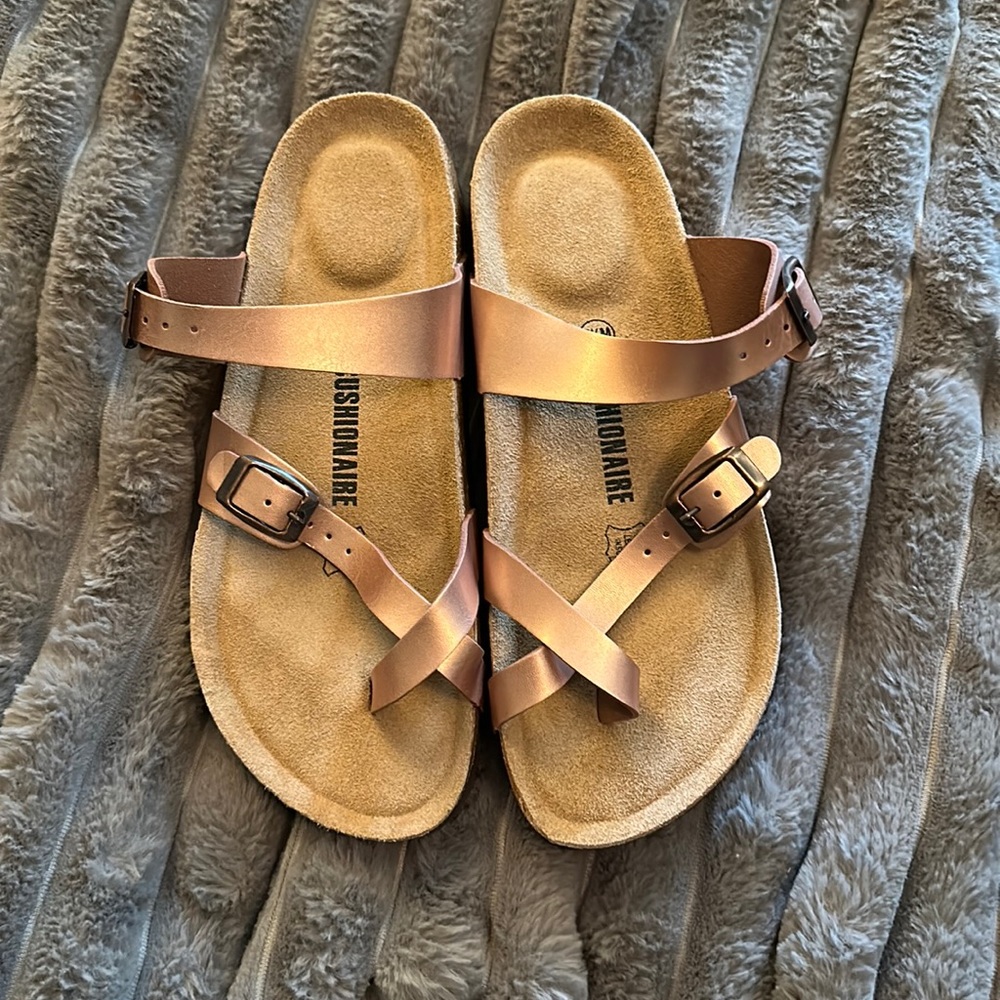 Cushionaire Rose Gold Sandals Mayari